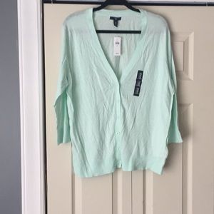 NWT Mint Gap Cardigan Size XXL